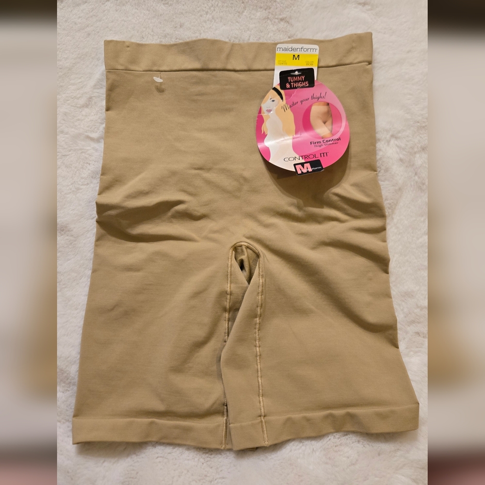 Maidenform Control It Tummy Thigh Slimmer Firm Control Shapewear Med 12415 NWT - Picture 2 of 9